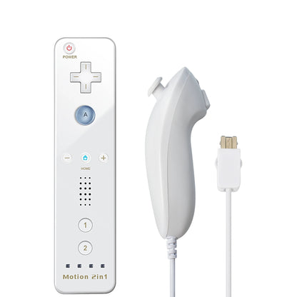 Nintendo Wii Trådlös Handkontroll 2-i-1 – Med/Utan MotionPlus, Silikonskål, Bluetooth, Wii/Wii U/Wii Mini