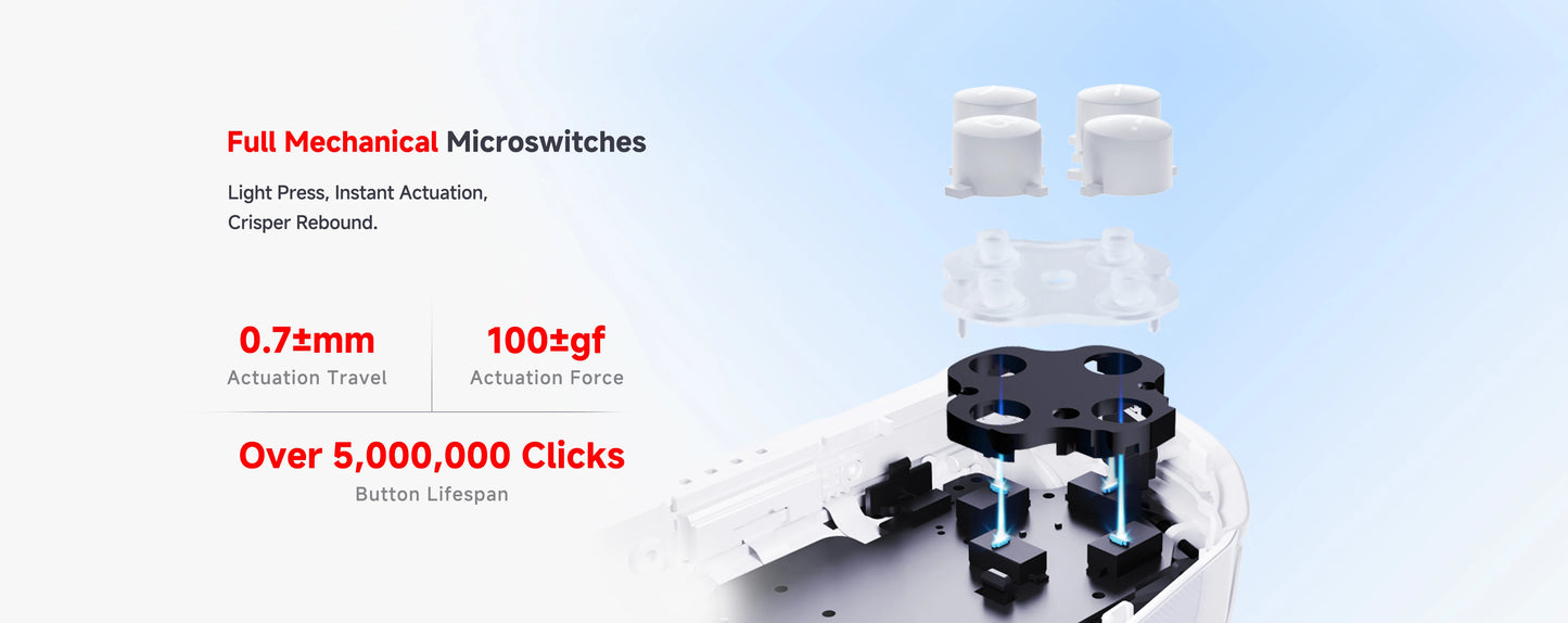 MOBAPAD M12 S Gaming Controller for Switch 2 with TMR Sticks, Mechanical Buttons, 9-Axis Gyro Motion Control, Power-Saver Mode