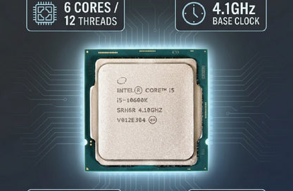 Intel Core i5 10600K Box CPU Processor i5 10th Gen Series 4.1GHz 6-Core 12-Thread L3 12MB 125W LGA 1200