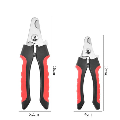 Easy Use Pet Nail Clippers for Beginners with Safety Guard Sharp Dog Cat Nail Trimmer with File Non-slip Handle Grooming Tool