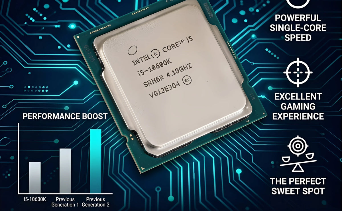 Intel Core i5 10600K Box CPU Processor i5 10th Gen Series 4.1GHz 6-Core 12-Thread L3 12MB 125W LGA 1200