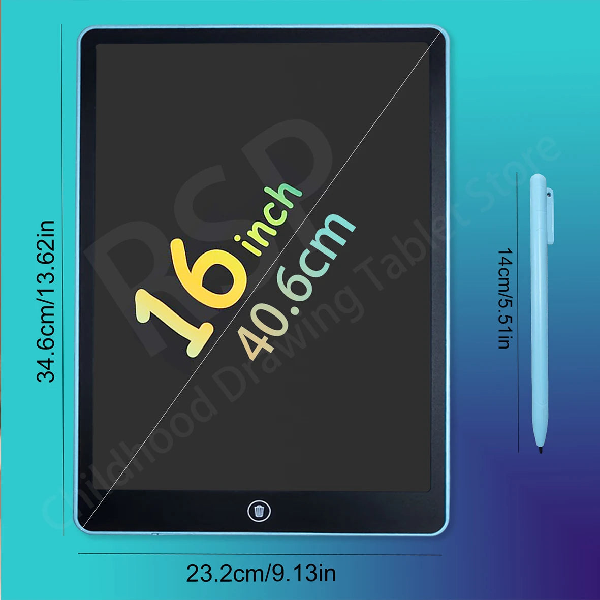 16/12/10/8.5/8.2/6.5/4.5inch LCD graphic tablet,color drawing tablet,3 4 5 6 7 8years kids birthday gifts/Christmas/travel toys