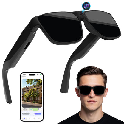 Intelligent AI Sunglasses HD with 800W Pixel Shooting and Camera for Recording Bluetooth Music Calling Outdoor Sports Shooting