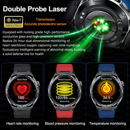 2026 New AI Health Care Accurate Detection ECG Smart Watch Blood Pressure lipids Uric Acid Analysis Bluetooth Call Smart Watches