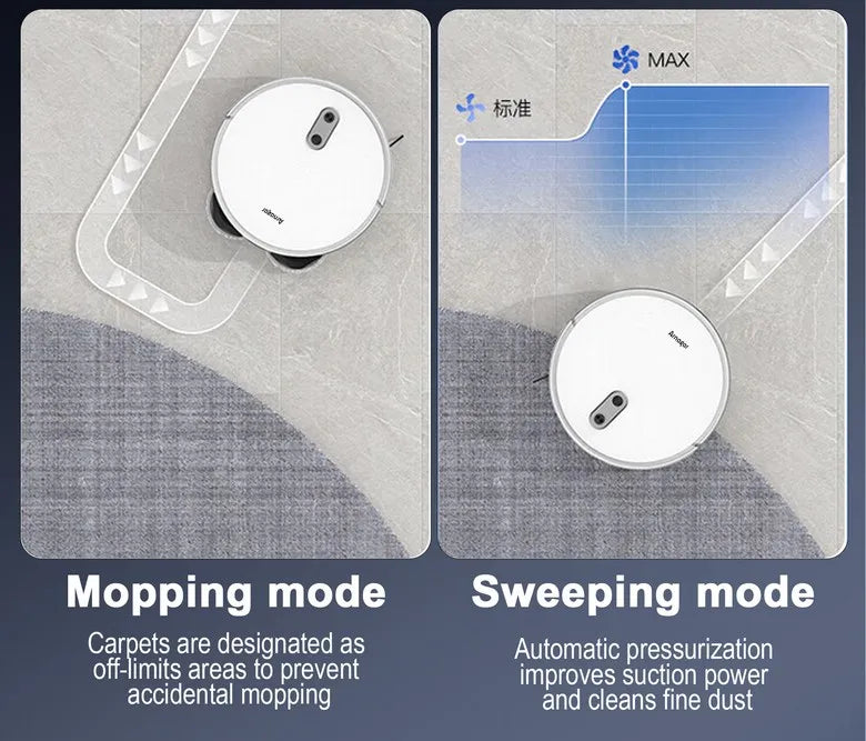 Arnagar S10 Robot Vacuum Cleaner Auto Empty Dust Collection Sweep Mop 12000Pa 5200mAh Low Noise APP Control for home cleanning