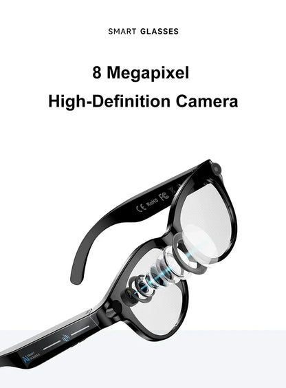 Xiaomi Smart AI Glasses 800W Shooting Camera HD Photo Video Voice Call Translation Waterproof Bluetooth AI Motorcycle Glasses