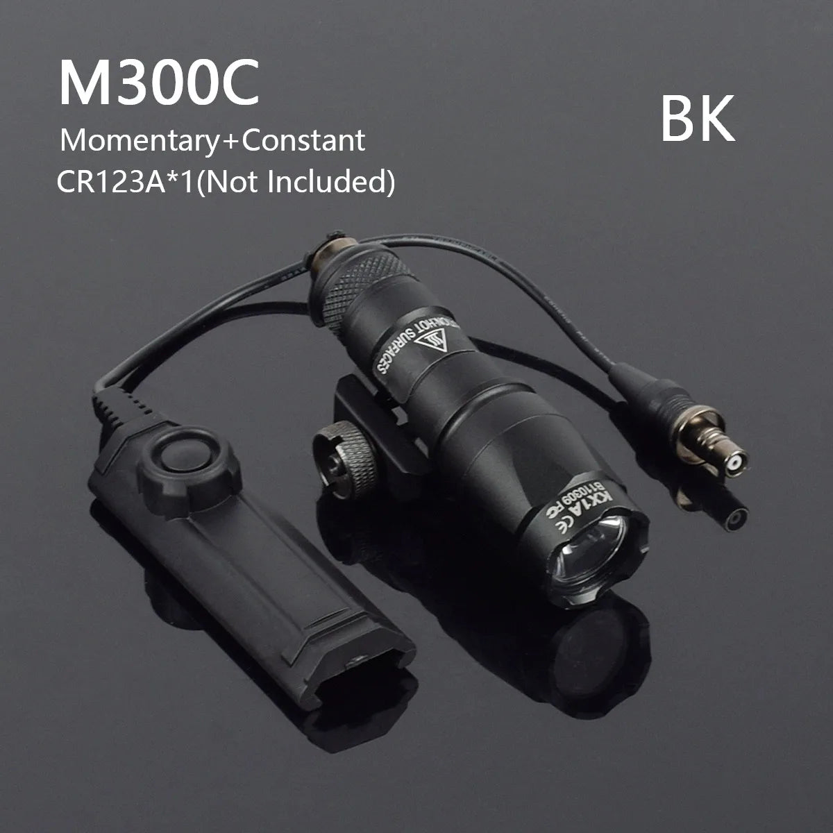 Taktisk M600 Vapenlamp med Tryckströmbrytare för 20 mm Skena
