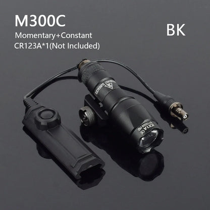 Taktisk M600 Vapenlamp med Tryckströmbrytare för 20 mm Skena
