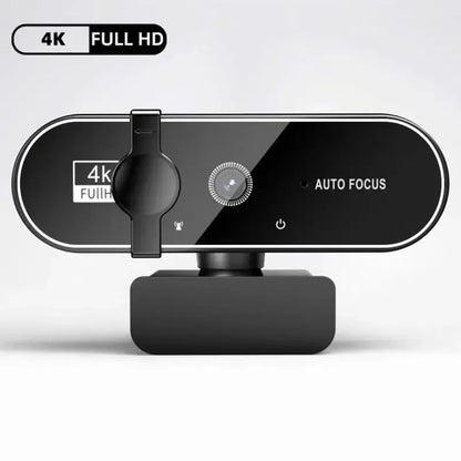 Webbkamera 4K/2K/1080p USB med Autofokus & Inbyggd Mikrofon – för Streaming, Videomöten & Laptop