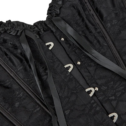 VISIVANE korsettopp dam med snörning – gothic och steampunk, S–6XL