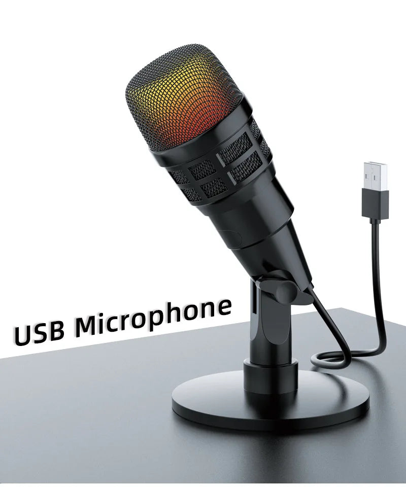 Basix USB-kondensatormikrofon för streaming och podd