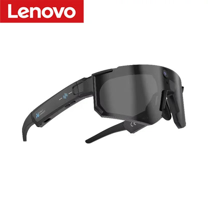 Lenovo 2400w Photo ChatGPT AI Smart Camera Glasses Anti-shake 1080P Video Cycling Sport Sunglasses DualMic 32GB Windproof Goggle