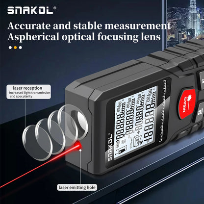 Snakol Laser Distance 50M/100M/120M Rangefinder Profesional Meter Laser Range Finder Ruler Test Tool