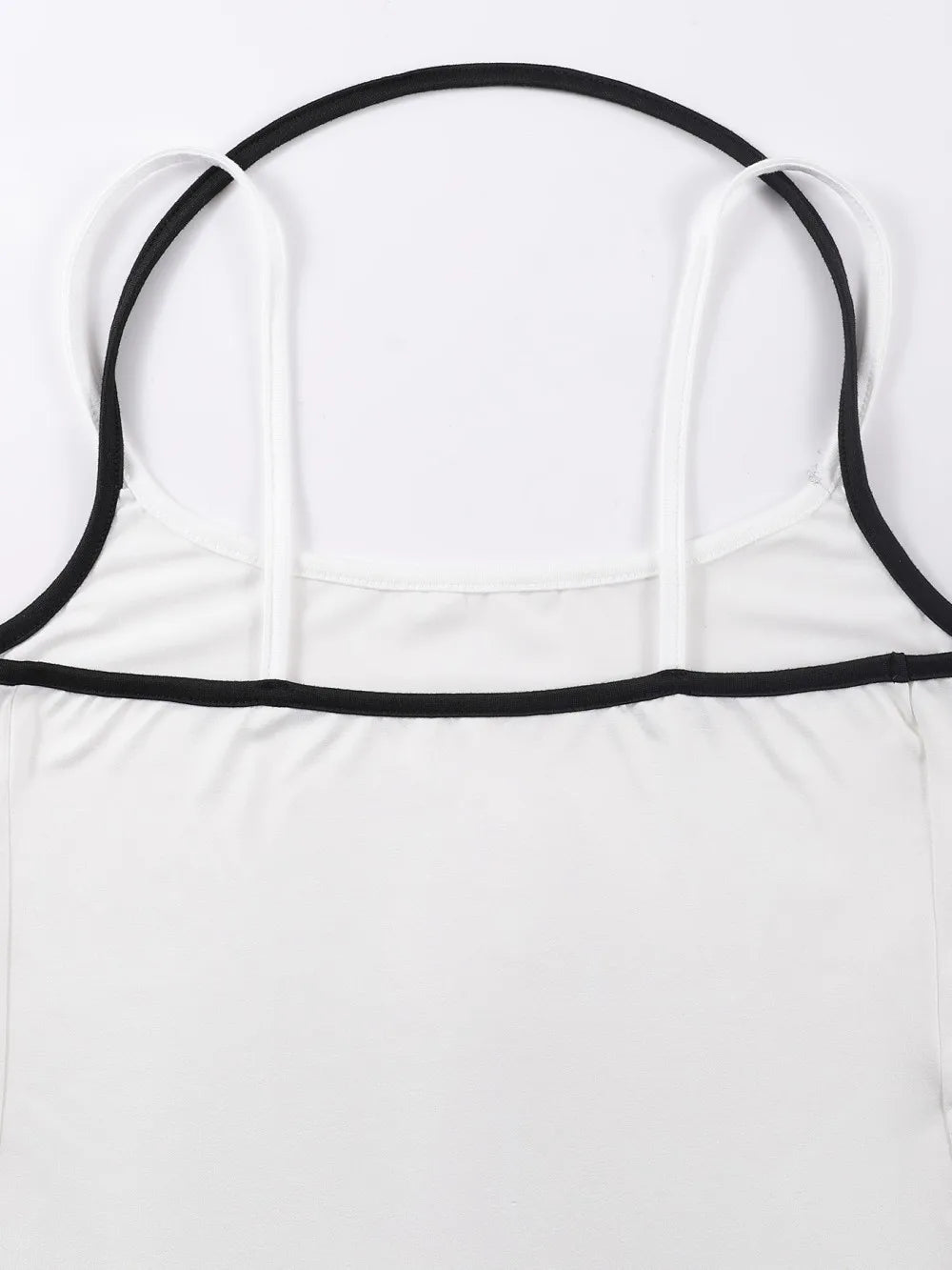 Dam Y2K Linne Crop Top – Sömlös Slim Camisole Fake Tvådelad Sportig Sommar, S–XXL