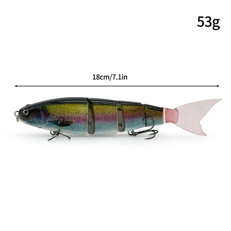11.5cm 18.5g Balam Glide Bait Swimbait Joint Giant Pike Bass Fishing Lure Hard Bait Catfish Saltwater Lures Leurre De Pêche