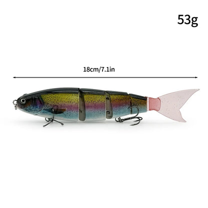 11.5cm 18.5g Balam Glide Bait Swimbait Joint Giant Pike Bass Fishing Lure Hard Bait Catfish Saltwater Lures Leurre De Pêche
