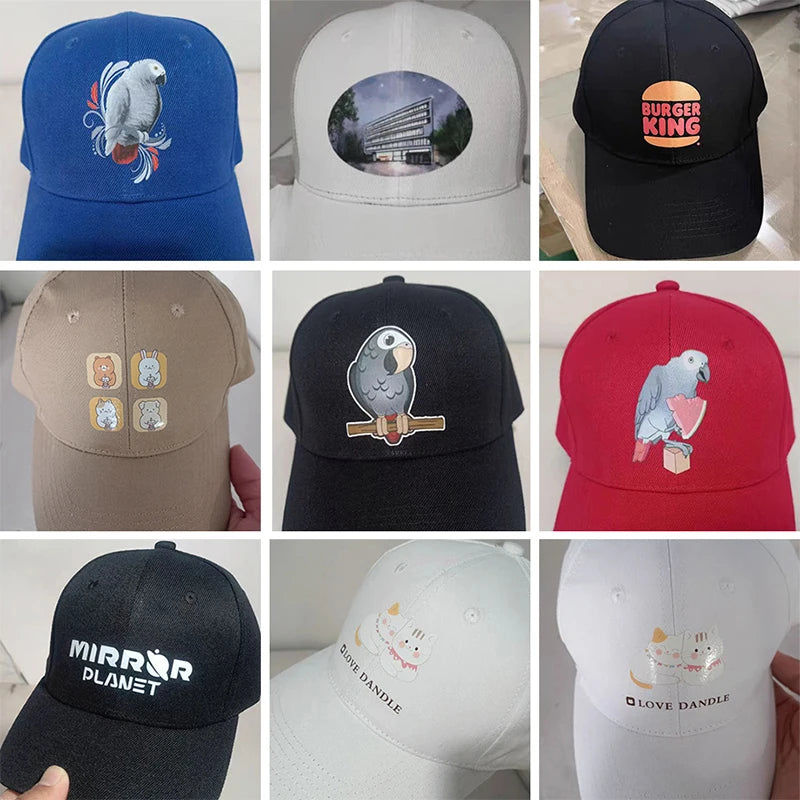 Custom Baseball Caps Hat Custom Logo Men's Cap Hip Hop Snapback Adjustable Embroidery Print DIY Team Logo Designer Baseball Caps