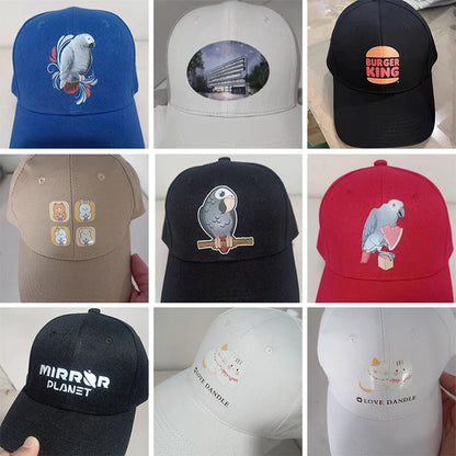 Custom Baseball Caps Hat Custom Logo Men's Cap Hip Hop Snapback Adjustable Embroidery Print DIY Team Logo Designer Baseball Caps
