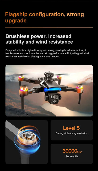 RG706 MAX GPS Drone 8K Professional Dual HD Camera 5G WIFI FPV 360° Obstacle Avoidance Brushless Large Screen Rc Quadcopter Dron