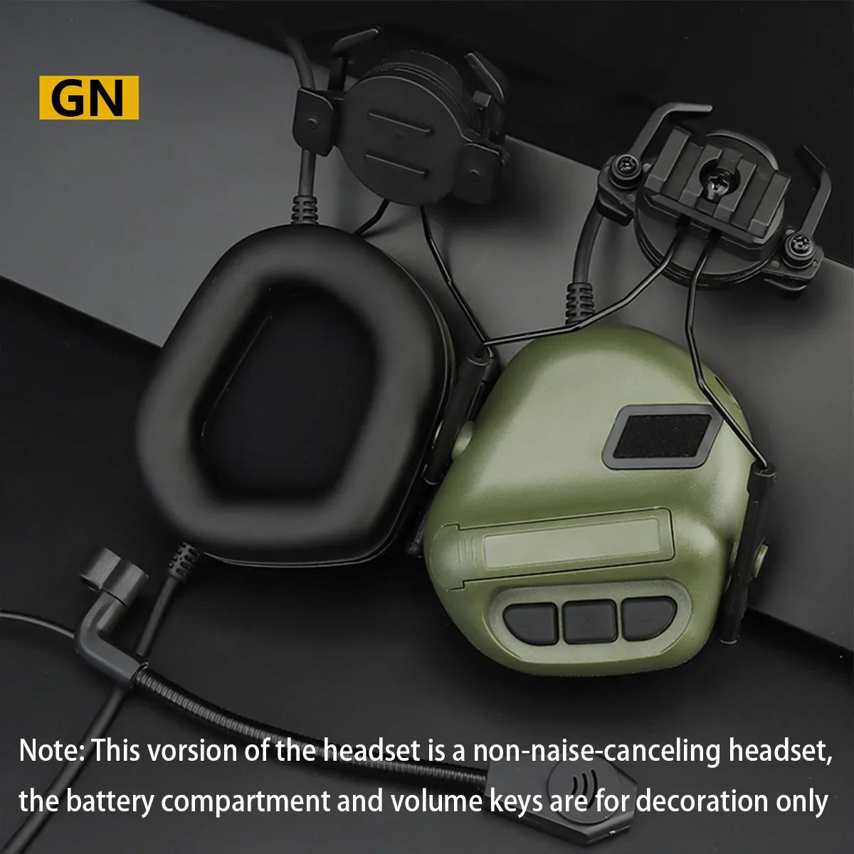 Tactical Helmet Headset Non-picking Noise-Cancelling Headset For Gen5 Helmet Headset Baofeng Radio PTT Adapter Mobile Earphone