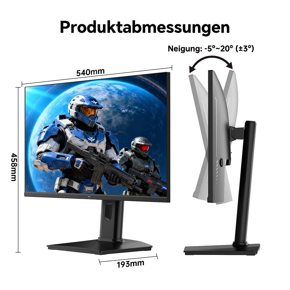 Ktc H24F7-2 23.8" Fhd Fast Ips Gaming Monitor, 240Hz, 1Ms Mprt, Hdr400, 99% Srgb, Freesync & G-Sync Compatible, Height Adjustable Pivot Stand, HDMI 2.0, Dp 1.4, 100mm X 100mm Vesa, Low Blue Light