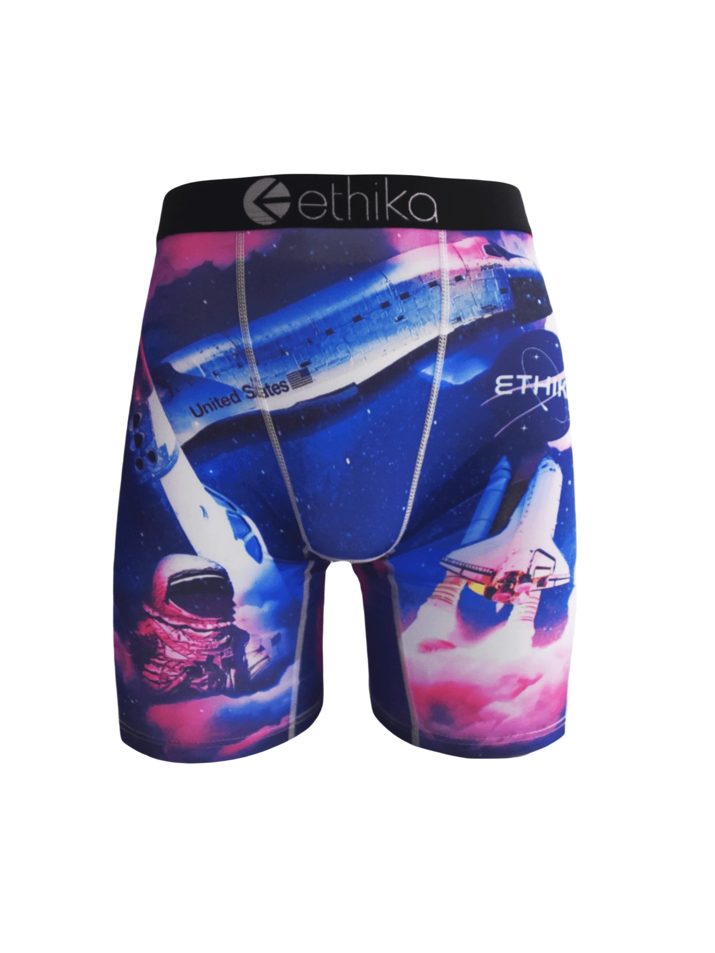 ETHIKA Herrboxers – Andningsbar Mesh-kil, Tryckta Mönster, Plus Size S–3XL