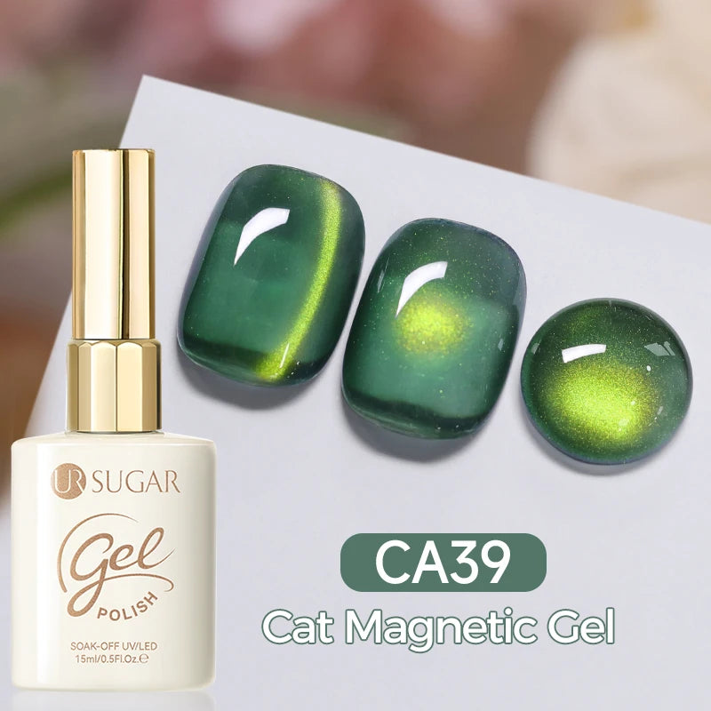 UR SUGAR 15ml Cat Magnetic Gel Nail Polish 30 Colors Semi Permanent Magnetic Gel UV/LED Soak Off Painting Vanrish Design