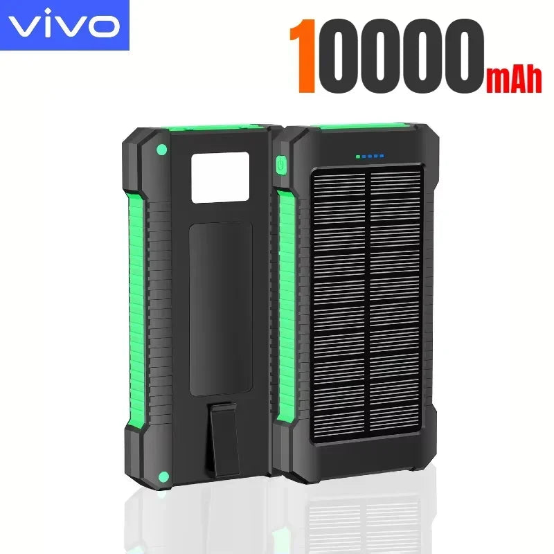 VIVO 500000mAh Solar Power Bank Super Fast Charge Powerbank Outdoor Portable External Battery for iPhone Huawei Samsung 2026New