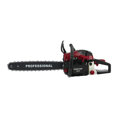 2-Stroke Gas Chainsaw 20 Inch Guide Bar 10000RPM  Dual Safety Switch Low Fuel  Anti-Vibration Handle For Logging Garden Tree Cutting