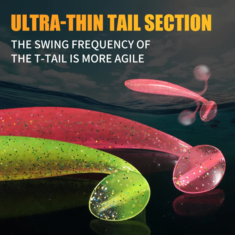 2020 NEW Supercontinent Soft Lures   Baits Fishing Lure Leurre Shad Double Color Silicone Bait T Tail