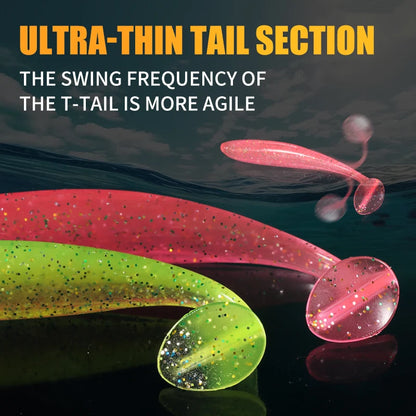 2020 NEW Supercontinent Soft Lures   Baits Fishing Lure Leurre Shad Double Color Silicone Bait T Tail