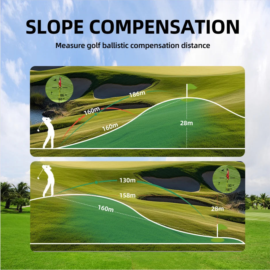 Nohawk laseravståndsmätare för golf med slope, flagglåsning och USB-C
