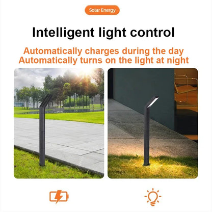 Solcellsdriven Gångvägslampa – 90 LED, RGB & 3-Färger, IP65, 1,8W Solpanel, Kort eller Lång