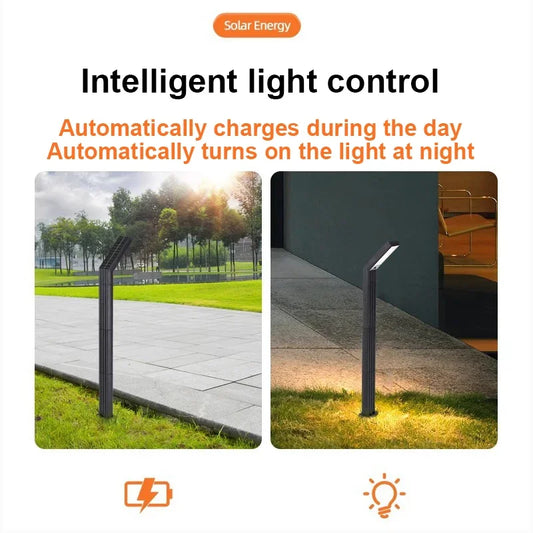 Solcellsdriven Gångvägslampa – 90 LED, RGB & 3-Färger, IP65, 1,8W Solpanel, Kort eller Lång