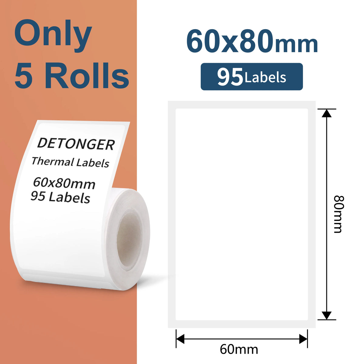 DETONGER DP30S Portabel Termisk Skrivare – 28–80mm Bluetooth OLED IP54 1500mAh Streckkod Etikett Android iOS 2026