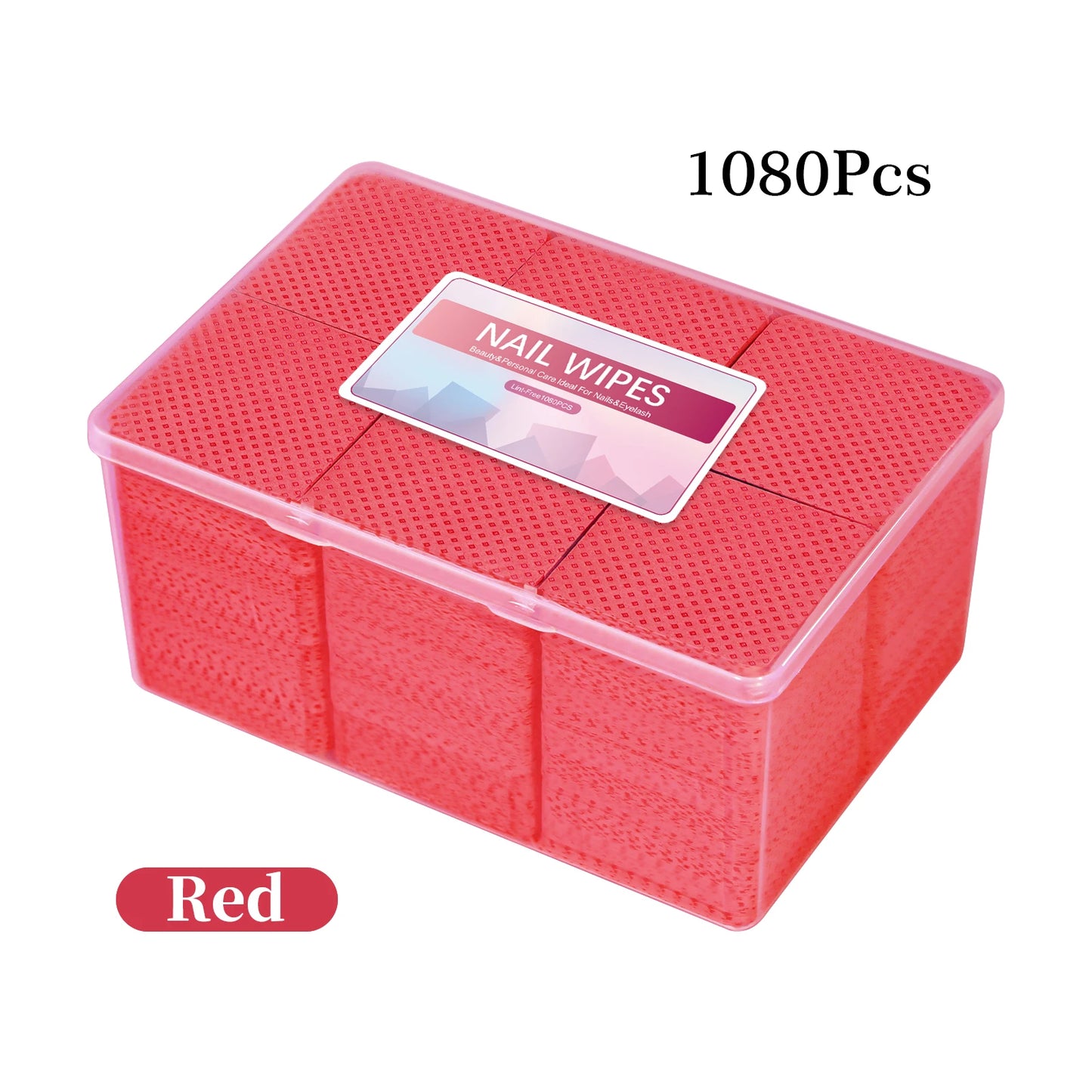 1080pcs Boxed Nail Art Lint-Free Eyelash Glue Wipes Paper Gel Polish Remover Clean Glue Cotton Pads Beauty Cleaning Tools
