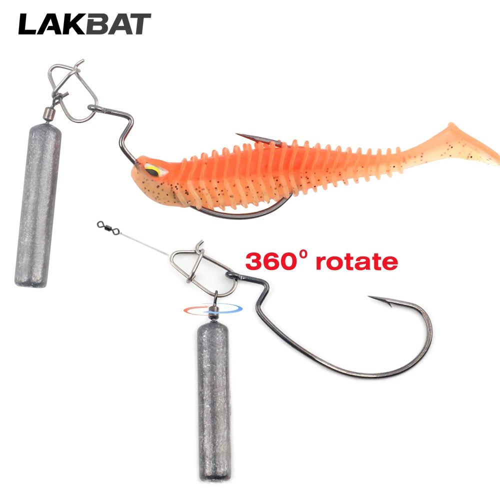 Fishing Weight 10PCS 3.5g 5g 7g 10g 14g 20g Tube Bullet Quick Rod Jig Head Casting Metal Tackle Kit Pesca Tool Plumb Pendant