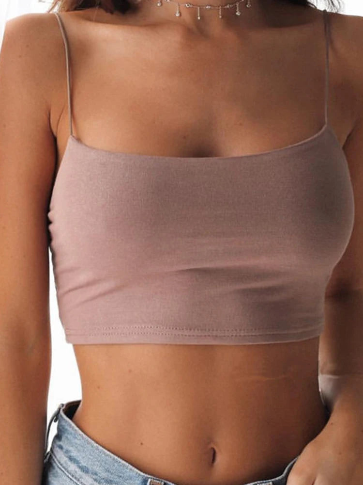 Svart halter crop top för dam