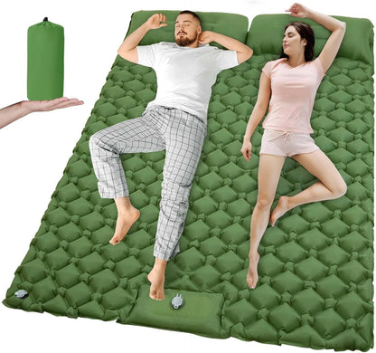 Uppblåsbar Campingmadrass T2312 – Extra Bred, Inbyggd Pump, TPU-Nylon, 8 Färger