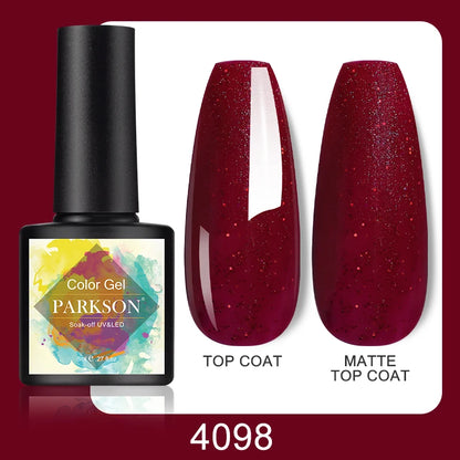 Parkson No Wipe Top Base Coat Nail Gel polish Design Enhancer Varnish Semi Permanent Soak Off UV LED Nail Art Tool