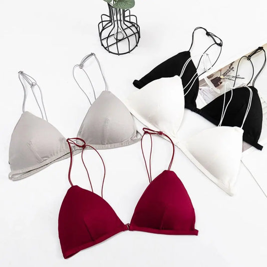 Fachion Triangel-BH för kvinnor Beauty Back Push-up Fransk Stil