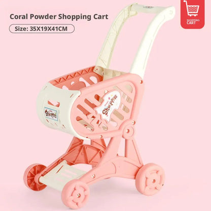 Leksaksshoppingvagn Barn – Realistisk Supermarketvagn ABS-plast 41cm Rollek Tidig Utveckling 14+ Mån 2026