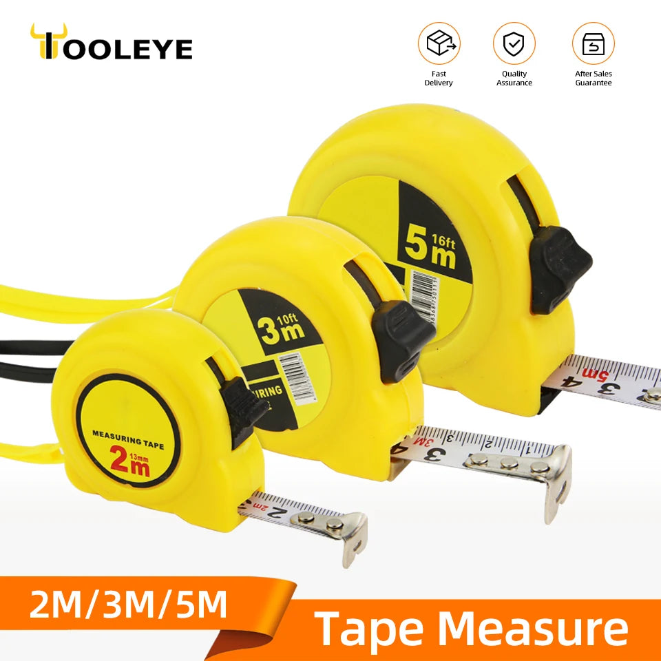 Tooleye måttband i stål, 2, 3 eller 5 meter