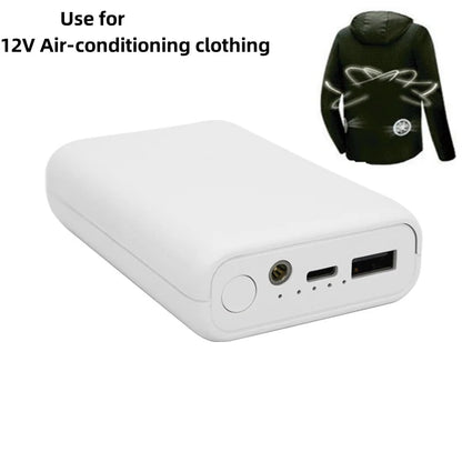 Power Bank 10000mAh 12V DC Output For Heating Cool Vest Jacket Portable Charger for iPhone 16 Samsung Powerbank External Battery