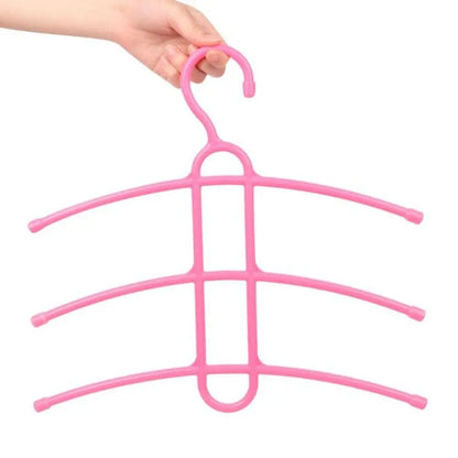 New Multifunctional Hanger Hook Fishbone Clothes Hanger Clothes Rack Wardrobe Organizer Space 3 Layer Saver