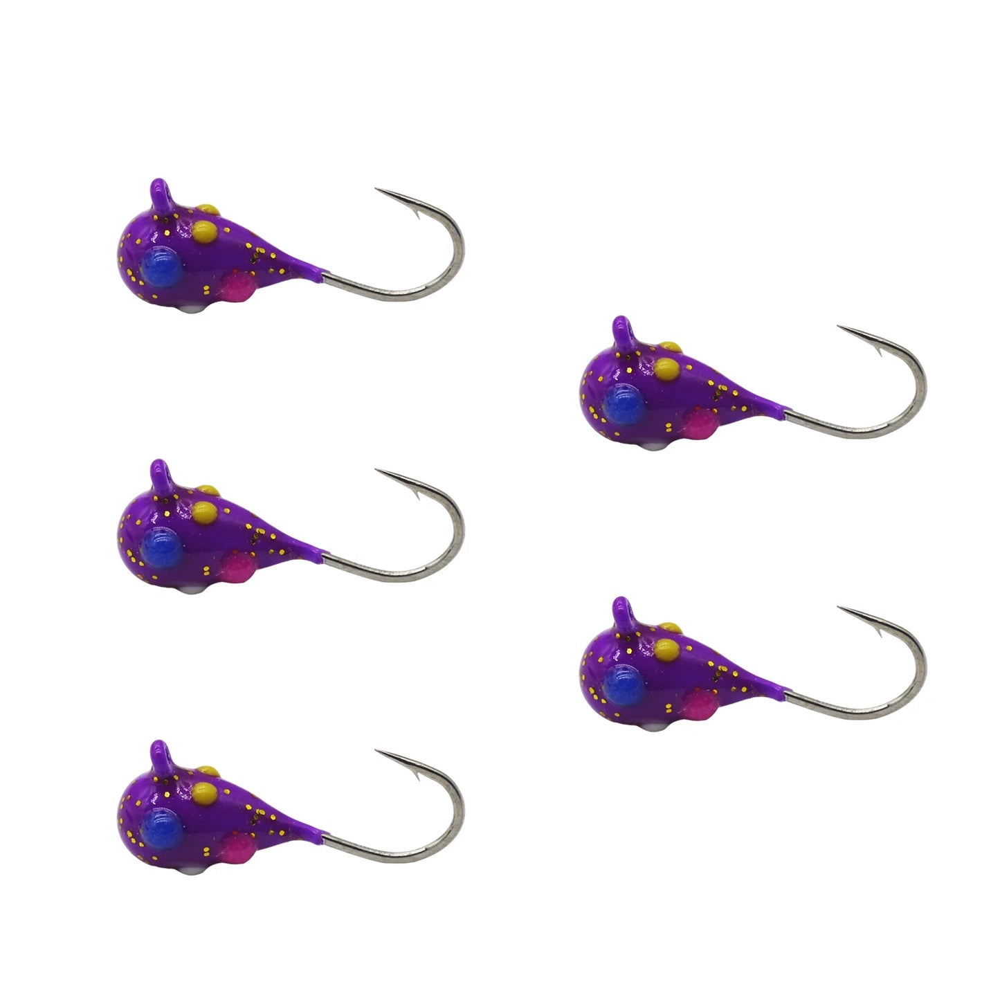 Tungsten Ice Jigs Glow Tungsten Ice Fishing Lure Jigs for Crappie Panfish Walleye