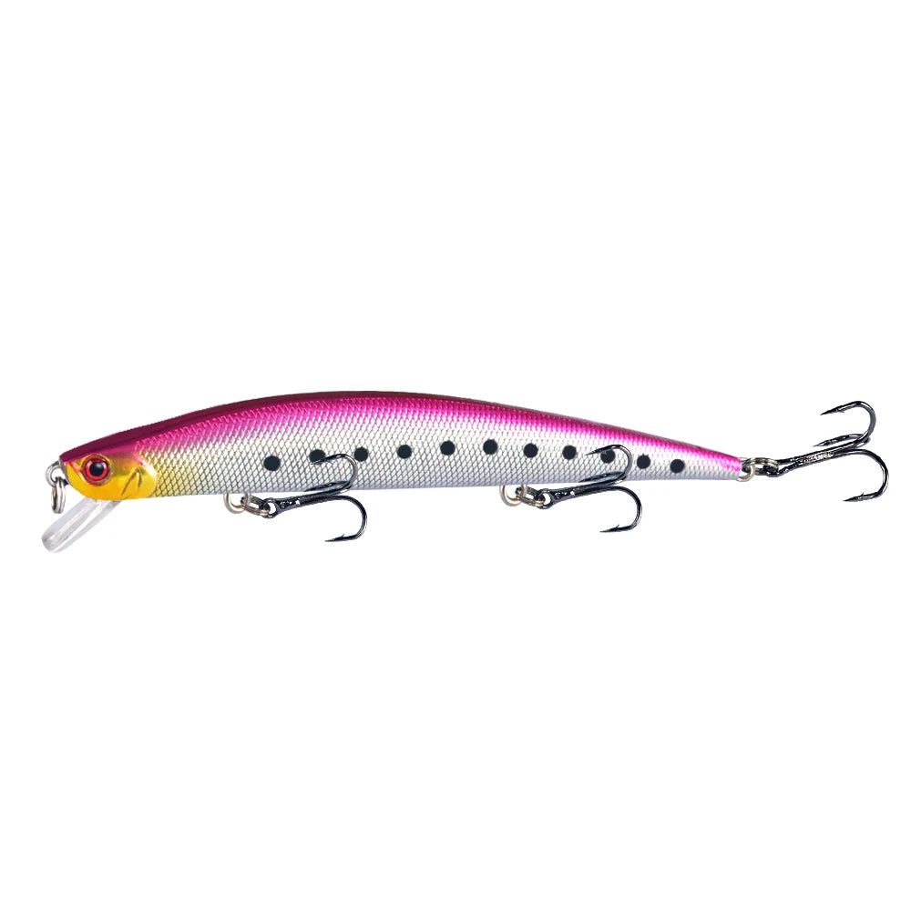 1pcs Fishing Lures 12.5cm/12g Minnow Lure Rattling High Quality Hard Bait Crankbait Wobbler Fishing Tackle Leurre Peche For Pike