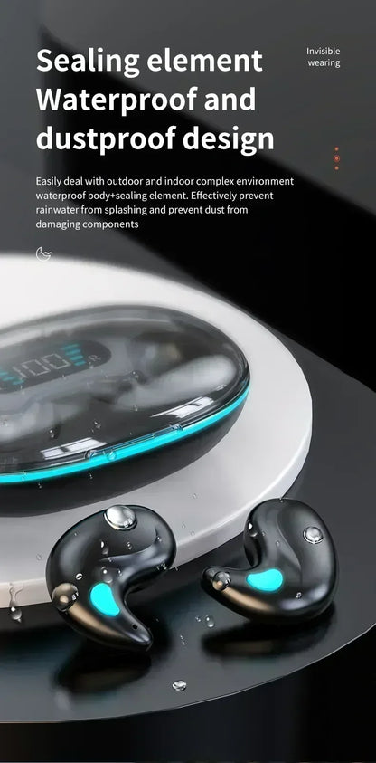 X55 True Wireless Earbuds – Bluetooth 5.0 HiFi Stereo Brusreducering Sport Gaming Sleep 350mAh Fodral Lila Svart Blå Vit Khaki