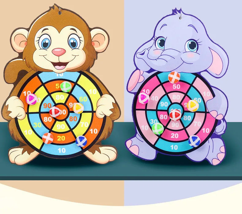 Klisterboll Dartspel Barn – Djurtema Montessori Interaktiv Familjlek CE-märkt 2–4 År C00210 2026