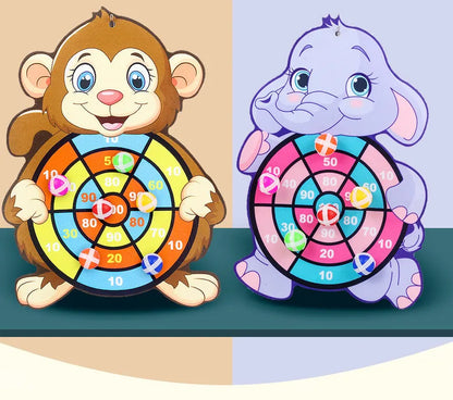 Klisterboll Dartspel Barn – Djurtema Montessori Interaktiv Familjlek CE-märkt 2–4 År C00210 2026